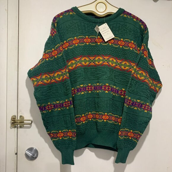 NEW NAUTICA COTTON KNIT CREWNECK SWEATER PATTERN SIZE S - Picture 2 of 9